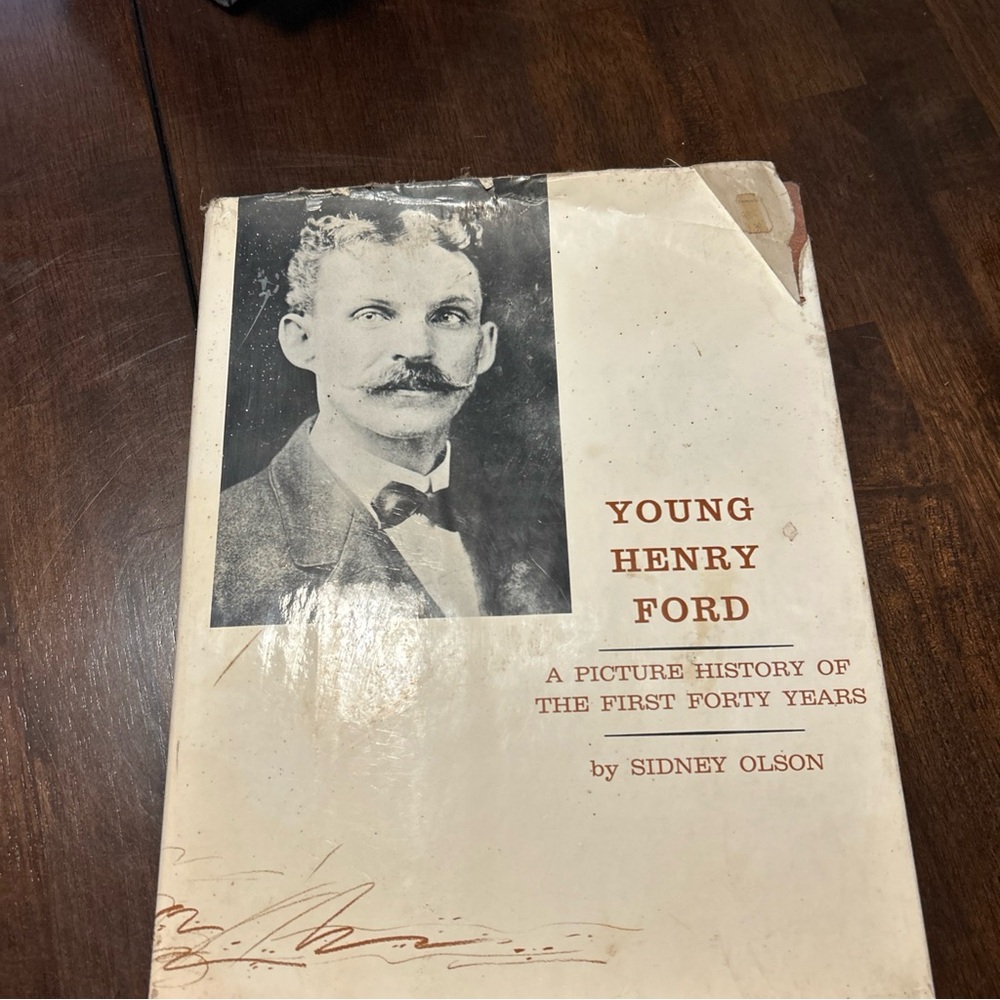 Young Henry Ford Book by Sidney Olson 1963 has wear was stored in a barn